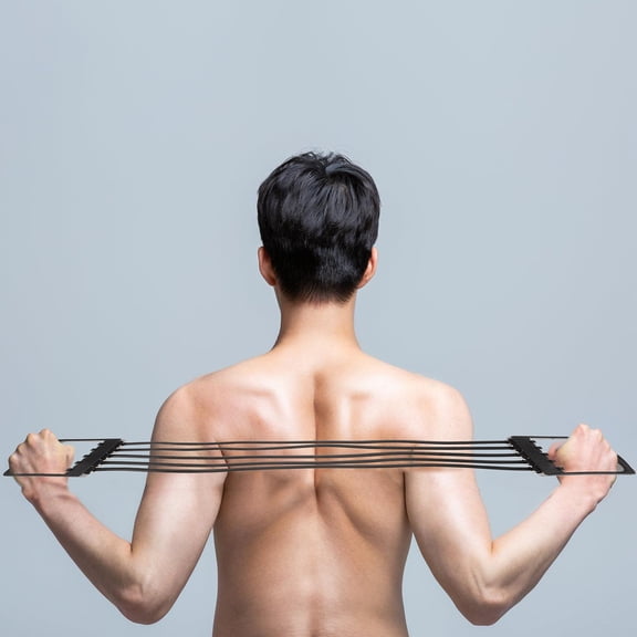 Alasum Elastic Black Chest Expander for Effective Muscle Group Workouts Daily Use