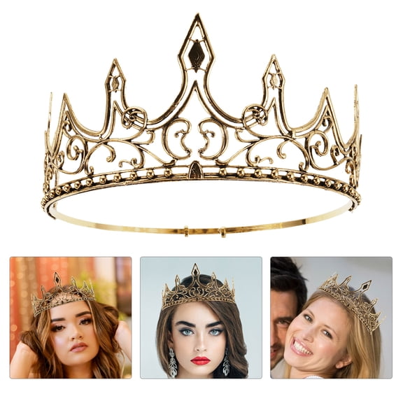Alasum Golden Renaissance Costume Crown Authentic Medieval Elegance