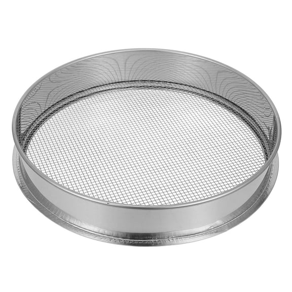 Alasum Ergonomic Stainless Steel Garden Sifting Pan, Mesh Soil Screen for Gardening, Potting and Composting