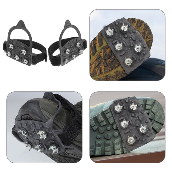 Alasum Mountaineering Ice Grippers for Outdoor Use with Easy Attachment and Slip Resistant Material
