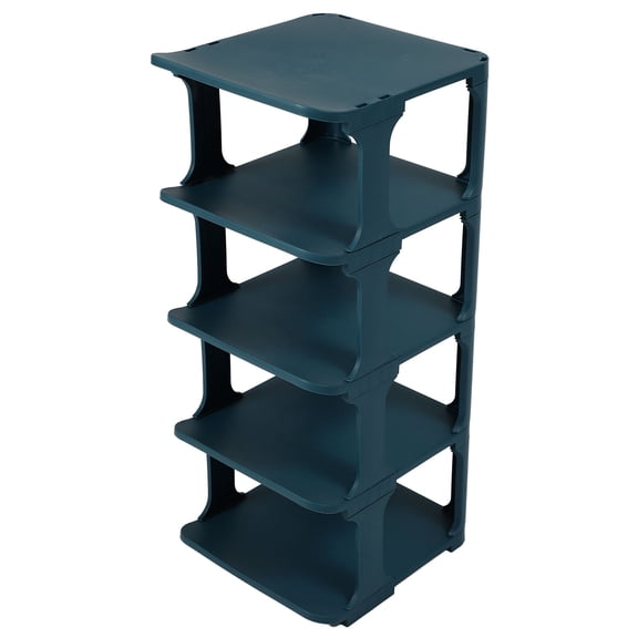 Alasum Plastic Shoe Rack with Smooth , Stackable Design for Storage and Space Saving Organization