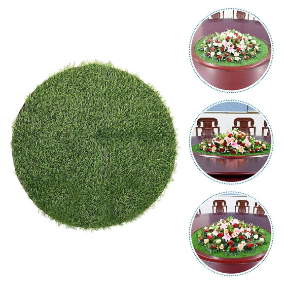 Alasum Safe Material Fake Grass Rug - Green, Plastic, Perfect for Indoor Furniture