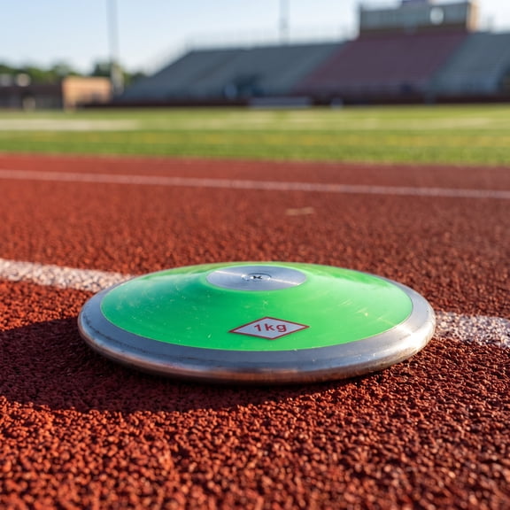 Alasum Green Steel Nylon Discus 1Kg for Outdoor Youth Training and Competition