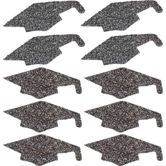 Alasum Black Graduation Cap Confetti for Party Decoration, Table Scatter, Scrapbooking and Craft Supplies