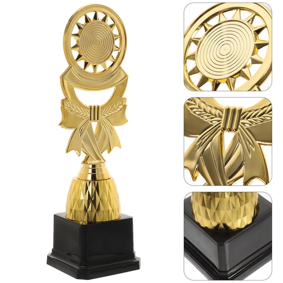 Alasum Plastic Award Trophy in Golden Color for Competition Winner and Decoration Use