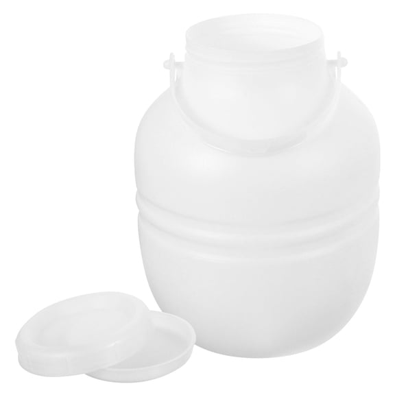 Alasum Airtight White Plastic Fermentation Jar for Homemade Sauerkraut, Pickles, Vegetable Preserving and Kitchen Storage