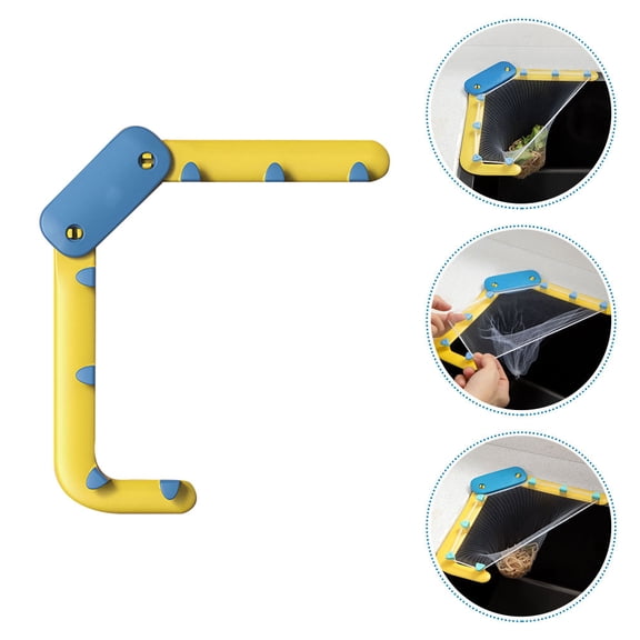 Alasum Yellow Plastic Triangle Sink Strainer Holder Stable and Space-Saving for Home