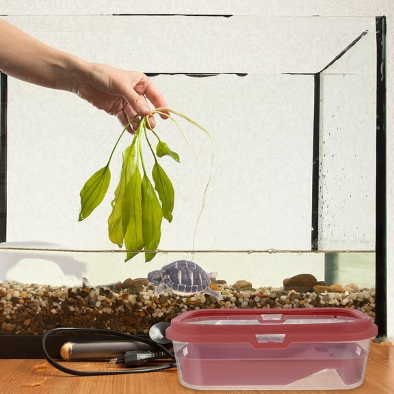 Alasum Plastic Tortoise Tank for Home Use with Terrace and Water Change Device