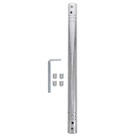 Alasum Plated Silver Dumbbell Connecting Bar with Thread Design for Secure Weightlifting Equipment