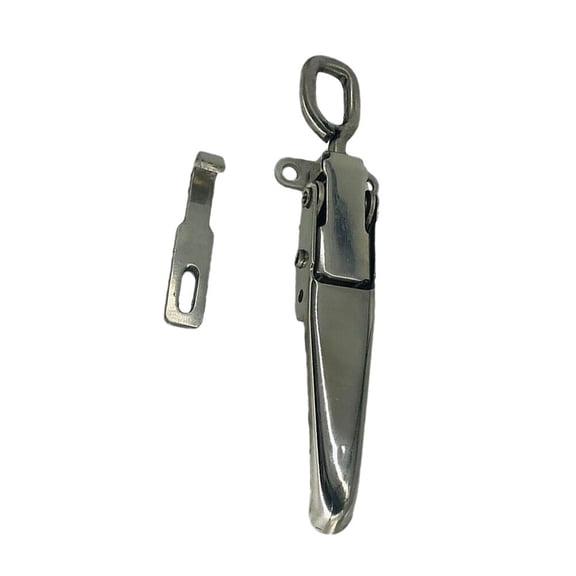 Alasum Plated Silver Metal Toggle Latch Clamp Durable Safe Lock Buckle Fastener for Cupboard Trucks and Trailers