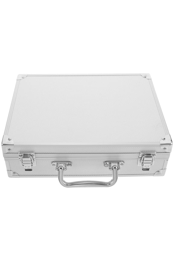 Portable Aluminum Storage Case Metal Briefcase with Sponge Lining for Organized Tool Storage