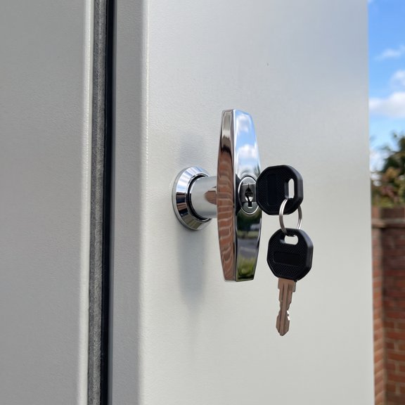 Alasum Precision Engineered Plated Silver Cabinet Lock with Keys for Rv Storage Filing and Toolbox Security