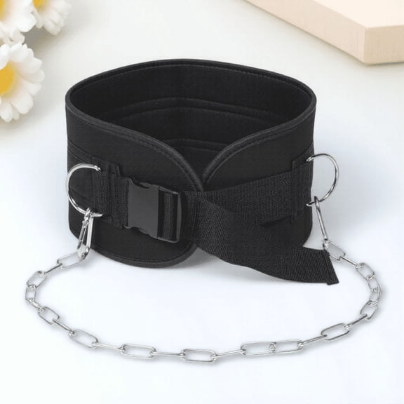 Alasum Pull-Up Weighted Belt with Chain Comfortable Waist Wrap for Home Strength Workouts