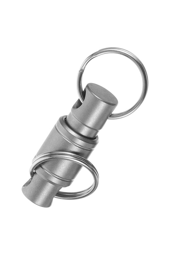 Quick Release Detachable Keychain Titanium Alloy Durable Silver Key Ring 1Pack