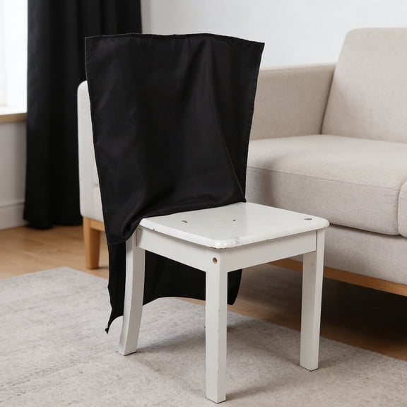 Alasum Restaurant Chair Back Covers Black Washable Oilproof Anti Theft Protector for Catering and Hotel Use