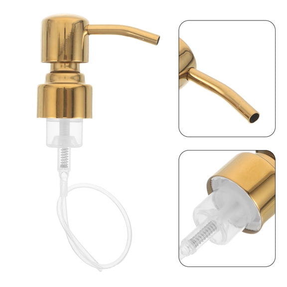 Alasum Durable Golden Stainless Steel Foaming Pump, Adjustable Tube, Precise Dispensing, Home Use