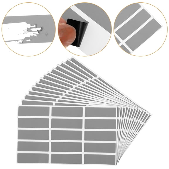 Alasum Scratch Off Sticker Labels Rectangle Grey Die Cut for Events and Rewards