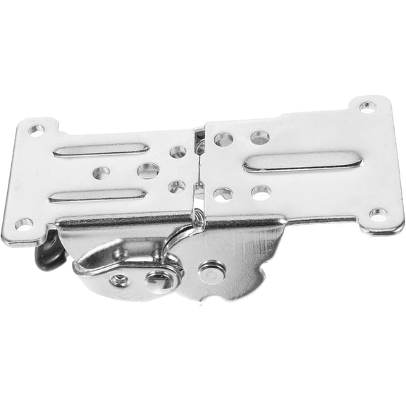 Alasum Rust Resistant Plated Silver Iron Folding Door Hinges with 180 Degree Adjustable Angle for Furniture