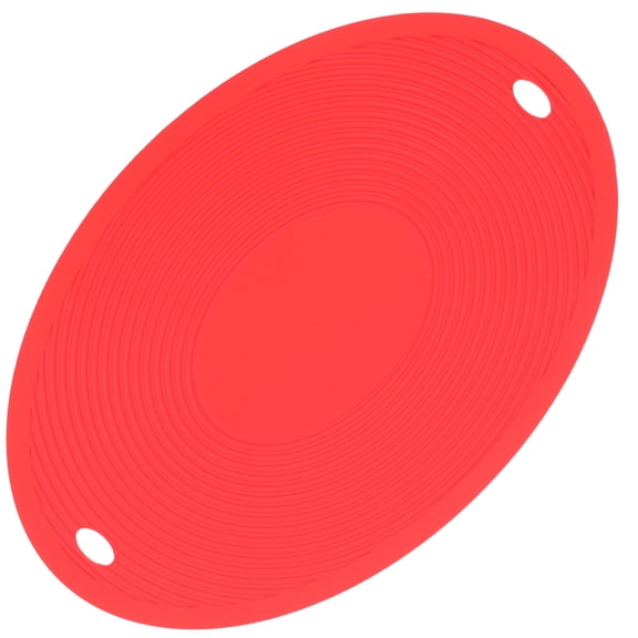 Alasum Silicone Pot Holder Red Heat Resistant Mat for Kitchen Dining Table Use
