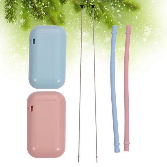 Alasum Silicone Straws Reusable Food-grade Silicone Drinking for Home Use 2Pcs
