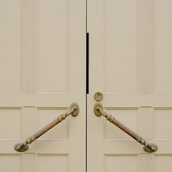 Alasum Sleek Black Outswing Door Latch Protector with Easy Installation Feature