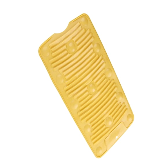 Alasum Small Drying Mat Washboard for Laundry Yellow 1 Piece