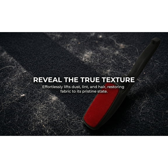 Alasum Static Clothes Lint Brush in Black for Reusable Dust Hair and Pet Hair Removal