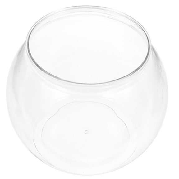 Alasum Tabletop Fish Tanks Round Fish Tank Transparent PET For Goldfish And Turtles 1 Set
