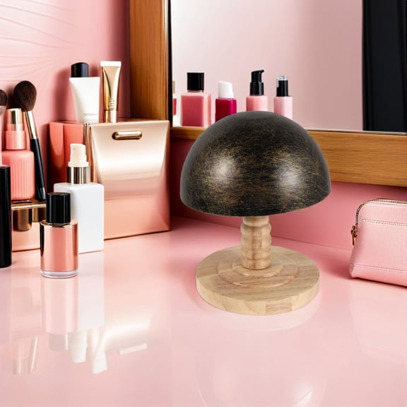 Alasum Wooden Base Tabletop Hat Rack Display Stand for Baseball Caps, Wigs, and Accessories Organizer