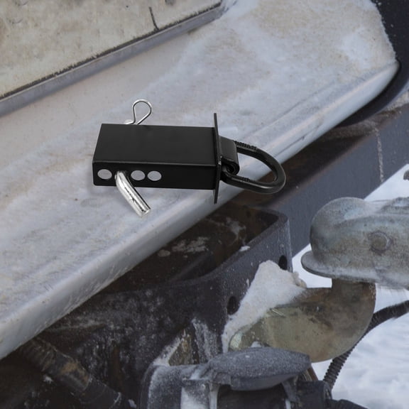 Alasum Trailer Stake Pocket D Ring Tie Down Anchor Black for Reliable Truck Cargo Security