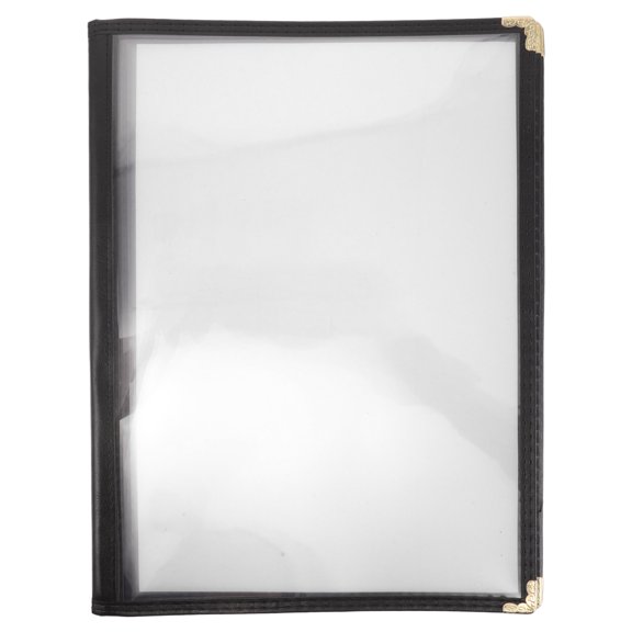 Alasum Transparent Restaurant Menu Cover Binder for Easy Menu Updates and Protection in Dining Spaces