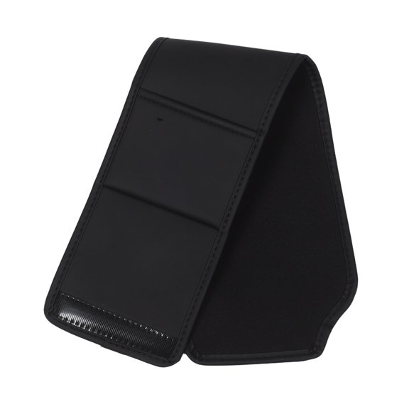 Alasum Universal Fit Black Car Headrest Cover with Pocket for Front Seat Upholstery Protection