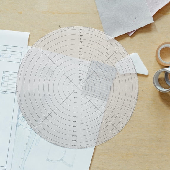 Alasum Versatile Acrylic Circle Template Ruler for Sewing Quilting and Craft Crafting