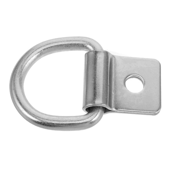 Alasum Versatile Plated Silver D Ring Mount for Trailer Bed Tie Down Anchors and Vehicle Cargo