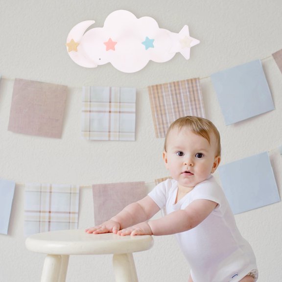 Alasum Adorable Wooden Cloud Hangers Grey for Hats and Clothes Home Decor