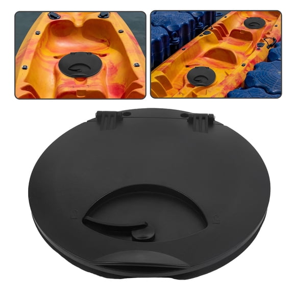 Alasum Black ABS Kayak Deck Hatch Lid, Fully Sealed Cover for Kayaks, Watercraft, and Yachts