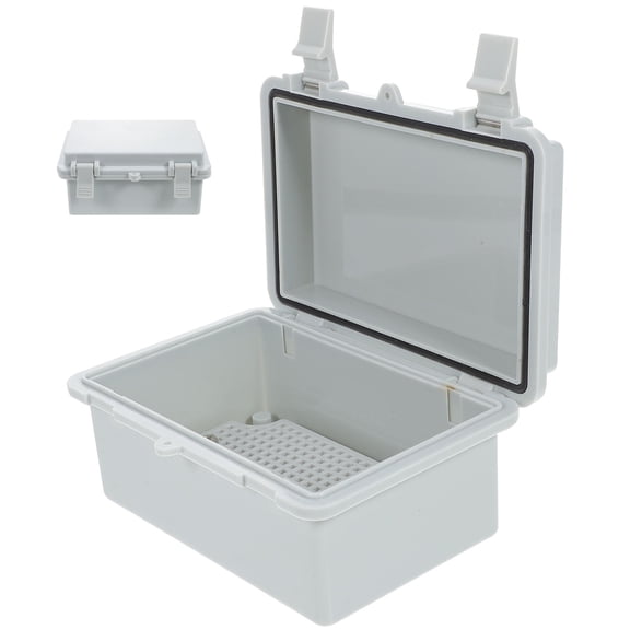 Alasum Waterproof Outdoor Electrical Box IP67 White Plastic with Hinged Lid for Home Use