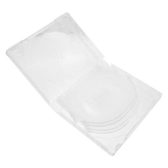 Alasum White Clear Plastic Cd Case for Home with Portable Design and Large Capacity Storage