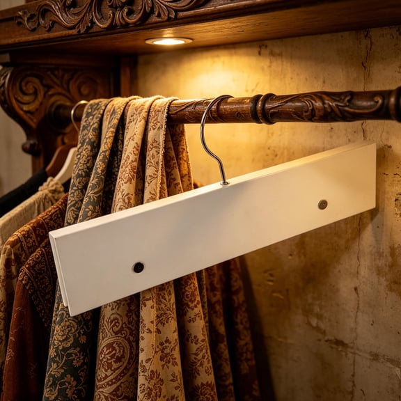 Alasum White Fabric Sample Hanger for Home Textile Display with Smooth Surface and Easy Installation