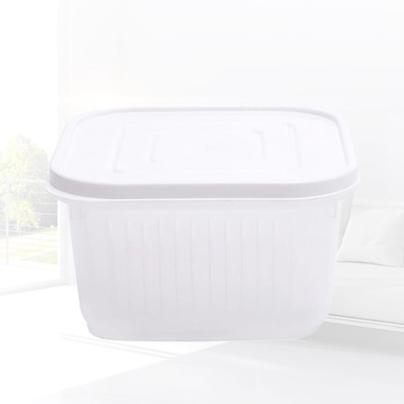 Alasum Fruit and Vegetable Drain Box Moisture Proof Storage Box 1Set