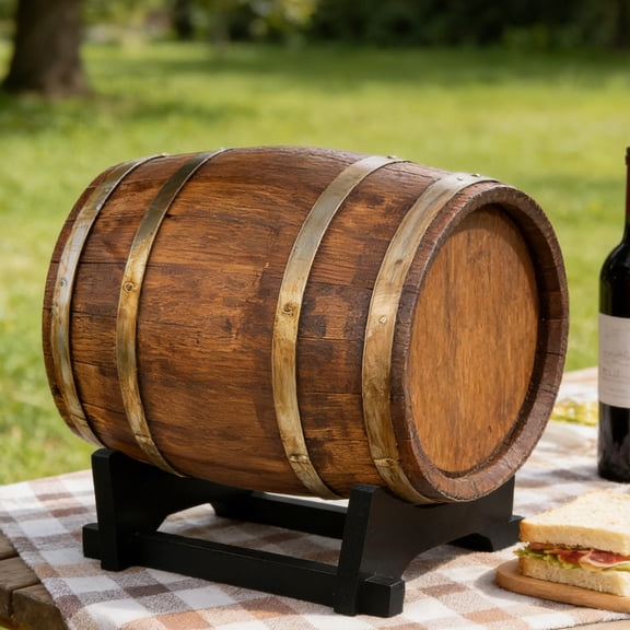 Alasum Wood Beverage Holder Stand Black for Home Counter Display with Sturdy Support
