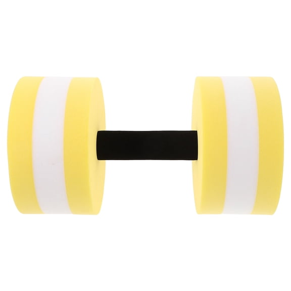 Alasum Yellow EVA Pool Dumbbells for Adults, Lightweight and Portable Water Resistance Fitness Equipment for Aquatic Exercise