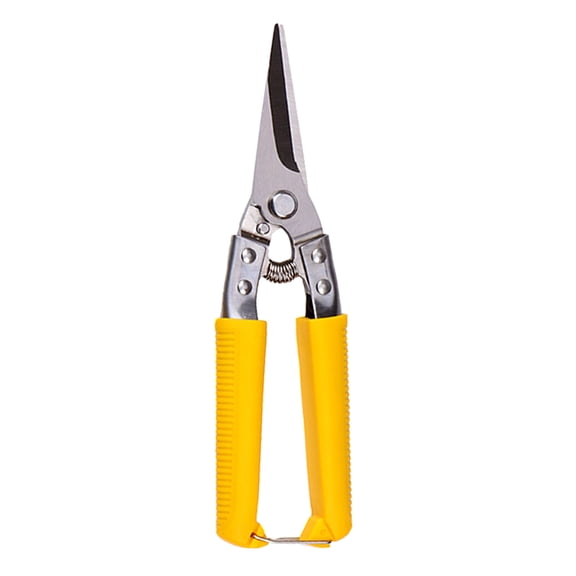 Alasum Yellow Handle Metal Sheet Cutter Stainless Steel Straight Scissor for Precise Cuts