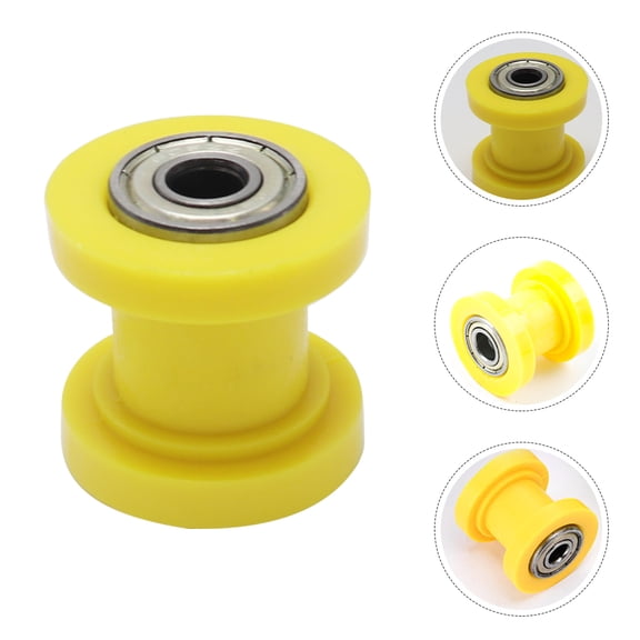 Alasum Yellow Motorcycle Chain Guide Roller Roller Durable Metal Material with Easy Installation