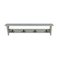 thumbnail image 1 of Alaterre Furniture Coventry 36 in. Gray Coat Hook & Shelf Fixture, Entryway, Mudroom & Laundry Room Home Storage, 1 of 8