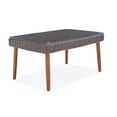 thumbnail image 1 of Alaterre Athens Outdoor Wicker Coffee Table, Dark Brown/Gray, 1 of 7