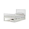 thumbnail image 1 of Alaterre Aurora Twin Bed with Storage Drawers, White, 1 of 3