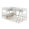thumbnail image 1 of Alaterre Furniture Aurora Twin Over Twin Wood Bunk Bed with Third Bunk Extension in White, 1 of 4