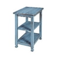 thumbnail image 1 of Alaterre Furniture Country Cottage 2 Shelf End Table, Farmhouse Style Side Table, Blue Antique Finish, 1 of 7