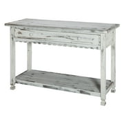 Alaterre Country Cottage Media/Console Table, White Antique Finish